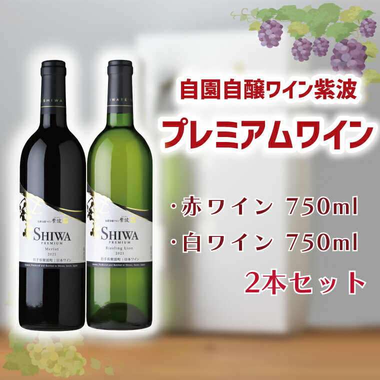 14位! 口コミ数「1件」評価「1」 自園自醸ワイン紫波 プレミアムワイン2本セット ふるさと納税 ワイン （AL046-1）