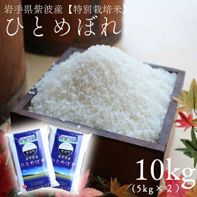 【ふるさと納税】【数量限定で5月受付再開予定】米 10kg ひとめぼれ10kg（5kg×2袋）令和5年産 岩手県紫波町産 ふるさと納税 米 岩手県 【特別栽培米】（AD020）