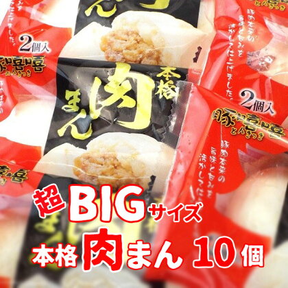 フタバ食品　豚嘻嘻（とんきっき）の本格肉まん　2個×5袋　計10個　1.6kg