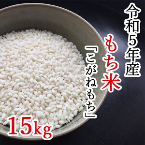 【ふるさと納税】【令和5年産】平泉町産もち米 こがねもち 15kg　令和5年 精米 岩手 平泉 ひとめぼれ もち米 もち 餅 糯米