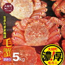 【ふるさと納税】【令和7年2月～4月発送発送】【訳あり】三陸産 活毛ガニ 5kg 毛がに 毛ガニ 活ガニ 活がに 活蟹 毛蟹 三陸 かにみそ 海鮮 カニ 毛蟹 毛かに 毛ガニ 毛カニ かに カニ 蟹 活ガニ 活がに 活蟹 毛蟹 濃厚 冷蔵 先行予約