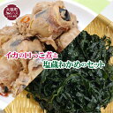 【ふるさと納税】イカ の 口っこ煮 300g×2 と、 塩蔵わ...