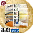 【ふるさと納税】【大槌サーモン】銀鮭 詰合せ 1切入×5パック (甘塩/西京漬/粕漬) 切り身 詰合せ