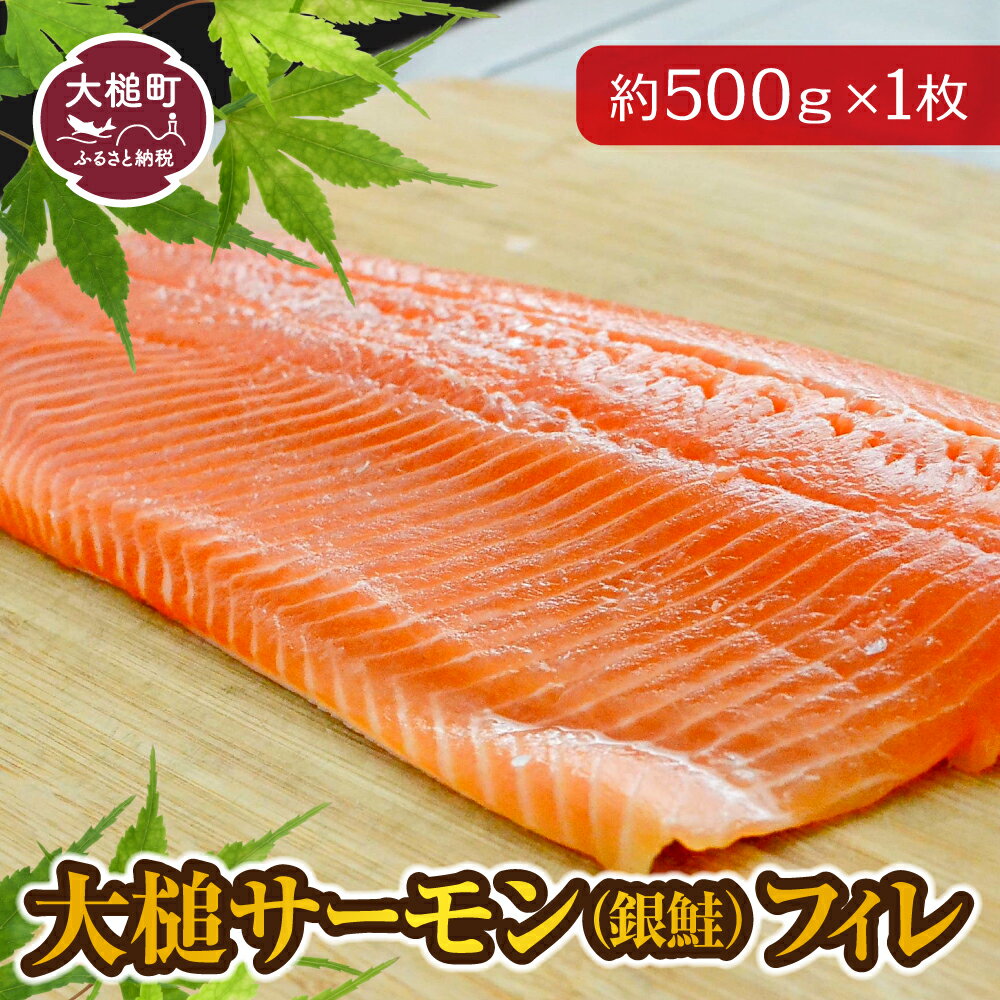 大槌 サーモン (銀鮭) フィレ 約500g 1枚 ふるさと 魚 大槌町 グルメ 食べ物 惣菜 鮭 切り身 人気 おかず 海鮮 海鮮食品 魚介類 魚介