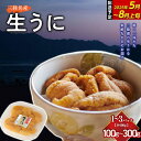 【ふるさと納税】 【容量が選べる】長根水産の生うに100g 1・2・3パック 【配送予定 2025年5月~8月上旬】【配送日指定不可】【沖縄・離島配送不可】 生ウニ 生雲丹 海栗 ミョウバン不使用 無添加 三陸山田 YD-709var
