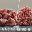 【ふるさと納税】なかほら牧場 グラスフェッドビーフ2種セット 各500g×1パック【配送不可地域:離島】【1623258】