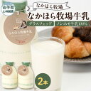 【ふるさと納税】【毎月定期便】なかほら牧場牛乳〔500 ml〕2本セット全3回【配送不可地域:離島】【4075358】