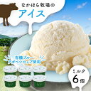 【ふるさと納税】なかほら牧場のミルクアイス6個セット【配送不可地域:離島】【1315192】