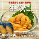 【ふるさと納税】【予約・7月中旬~発送】三陸生うに 180g×2本 国立公園・田野畑村から(瓶入りミョウバン不使用)【配送不可地域:離島・沖縄県・九州】【1657846】