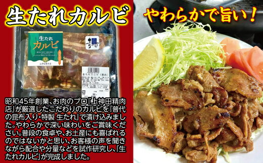 【ふるさと納税】 焼肉 豚 普代の昆布でお肉もよろコンブ♪生たれカルビ(300g)＆生たれホルモン(450g)各1セット 焼肉用