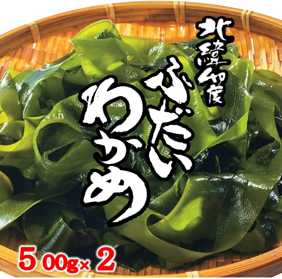 【ふるさと納税】 わかめ ワカメ 北緯40度 ふだいわかめ（湯通し塩蔵わかめ）500g×2袋 三陸産 国産 岩手県産