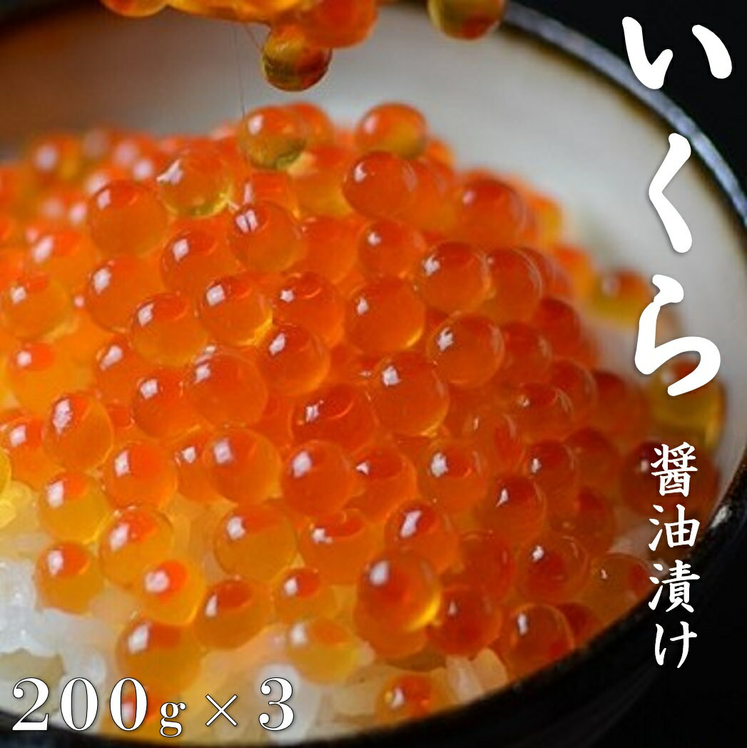 【ふるさと納税】 いくら イクラ 三陸産 いくら醤油漬け(鮭卵) 最高級 3特 200g×3箱 岩手県産 国産 魚介 魚卵 醤油漬け 海鮮 海鮮食品 冷凍 ふるさと ふるさと納税 故郷 納税