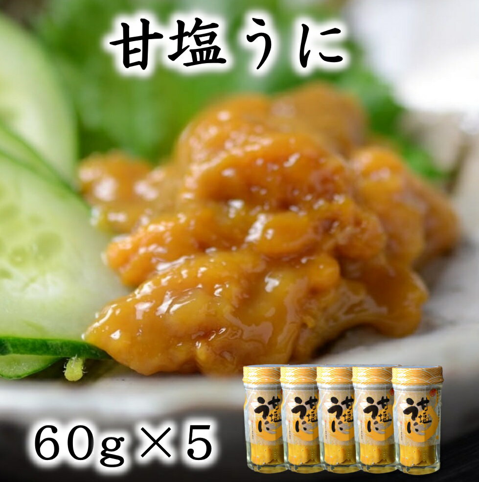 【ふるさと納税】 うに ウニ 三陸産 甘塩うに 60g 5本