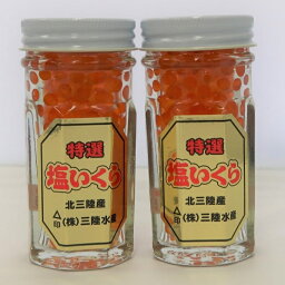 【ふるさと納税】 いくら イクラ 鮭 ※数量限定※ 三陸水産 特選塩いくら（鮭卵）60g×2本 小分け いくら瓶