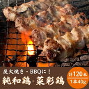 26位! 口コミ数「0件」評価「0」「純和鶏」・「菜彩鶏」もも串 40g×30本　各2箱