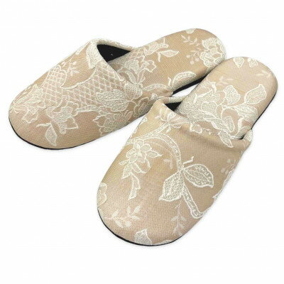 【ふるさと納税】ガーデニアソフトスリッパ Fサイズ ベージュ【1676232】