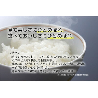 【ふるさと納税】【ひとめぼれ】宮城県産 令和7年産 精米 10kg(5kg×2袋)【1700756】