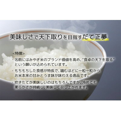 【ふるさと納税】【だて正夢】宮城県産 令和7年産 精米 5kg(5kg×1袋)【1700765】