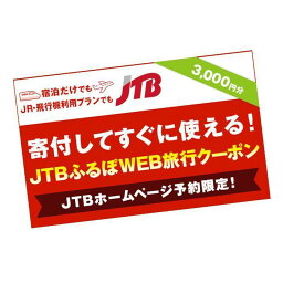 【ふるさと納税】【仙台市】JTBふるぽWEB旅行クーポン（3,000円分）