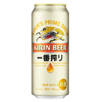 キリン 一番搾り 500ml×24本　【 お酒 アルコール アルコール飲料 晩酌 家飲み 宅飲み 飲み会 集まり バーベキュー BBQ イベント 飲み物 缶ビール 】