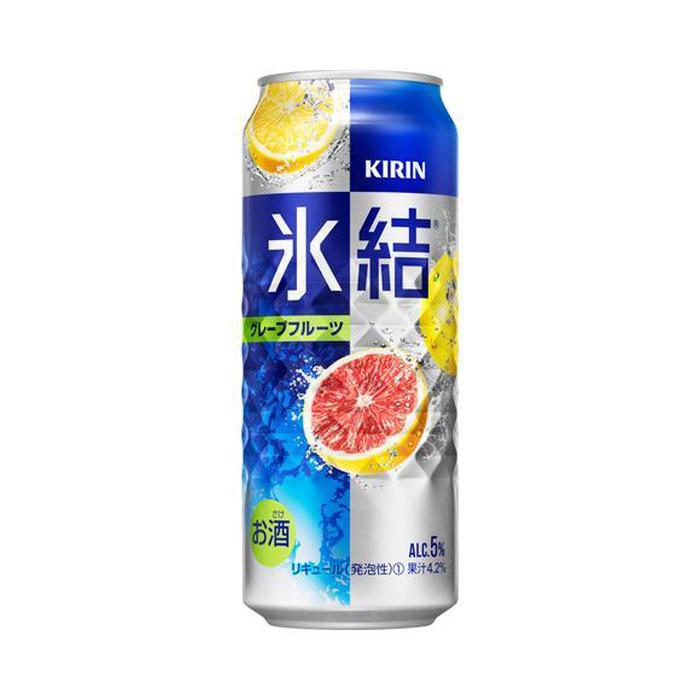 【ふるさと納税】キリン 氷結グレープフルーツ 500ml×24本 【 お酒 アルコール アルコール飲料 晩酌 家飲み 宅飲み 飲み会 集まり バーベキュー BBQ イベント 飲み物 柑橘系 】