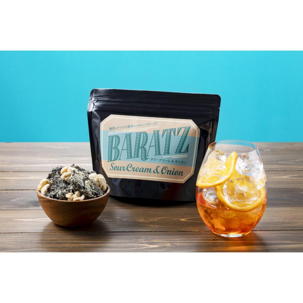 【ふるさと納税】海苔とナッツの濃厚おつまみBARATZ(バラッツ) サワークリーム&オニオン 4個セット 【お菓子 スナック 菓子 おかし 食品 人気 おすすめ...
