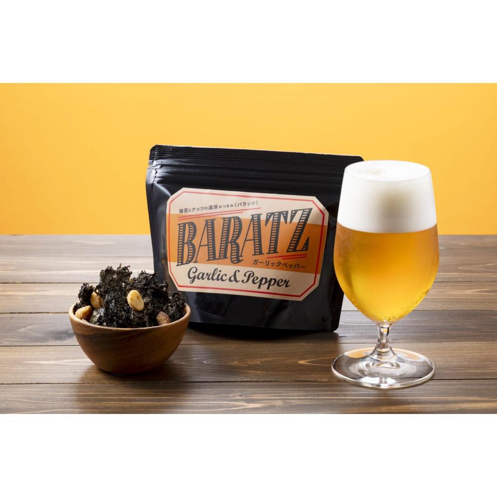 【ふるさと納税】海苔とナッツの濃厚おつまみBARATZ(バラッツ) ガーリックペッパー・3種のチーズ・サワークリーム&オニオン 各4個セット 【お菓子 スナック...