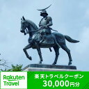 【ふるさと納税】宮城県仙台市の対象施設で使える 楽天トラベルクーポン 寄付額100,000円 (クーポン 30,000円分)　【高級宿・宿泊券・..