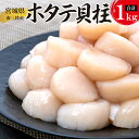 【ふるさと納税】帆立 宮城県産 冷凍 帆立貝柱 1kg 石巻市 ホタテ 刺身 ほたて 生食 バラバラ冷凍