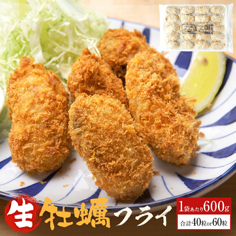三陸産カキフライ600g(20粒入)×2-3パックセット 冷凍 牡蠣 かき 大粒 海鮮 貝 揚げ物 オイスター おかず おつまみ 美味しい サクサク