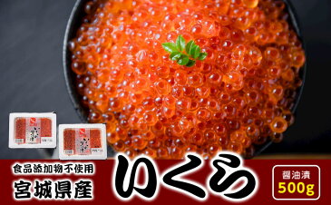 【ふるさと納税】宮城県産いくら醤油漬け 500g