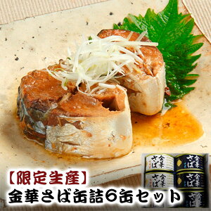 【ふるさと納税】缶詰 ＜限定生産＞宮城県産 金華さば 缶詰 2種6缶セット 食べ比べ 木の屋 石巻 鯖缶 水煮 味噌煮 サバ缶