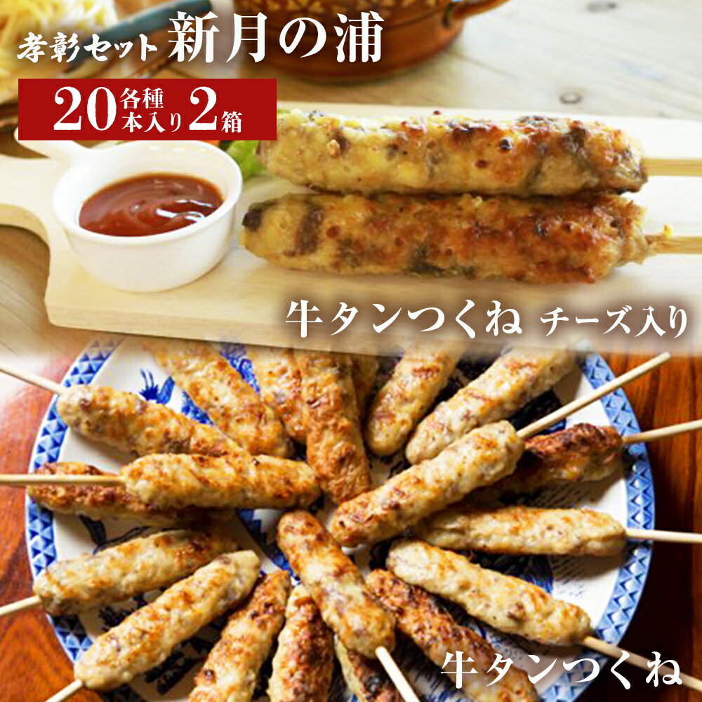 【ふるさと納税】牛タン入つくね 2種40本 冷凍 牛たん入つくね 牛たんつくねチーズ入り 牛タンつくね 焼き鳥 バーベキュー ヤマサコウショウ つくねシリーズ 宮城県 石巻市 セット 2種類 チー…