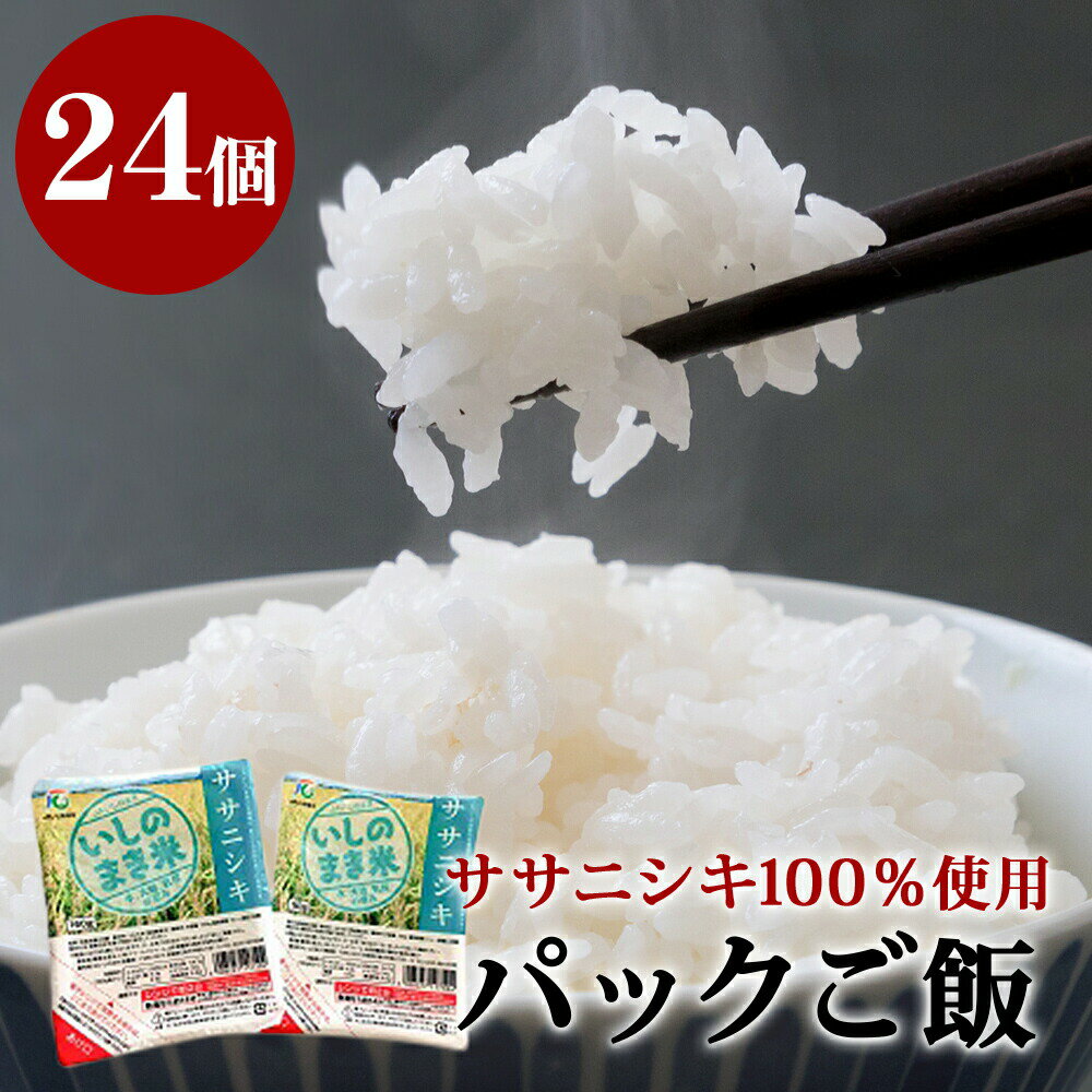 ご飯パック 宮城県産 ササニシキ 160g×24個 パックライス パックごはん ごはん パック 宮城県 石巻市 常温 米 真空パック 電子レンジ 簡単調理 白米 こめ 国産 ご飯