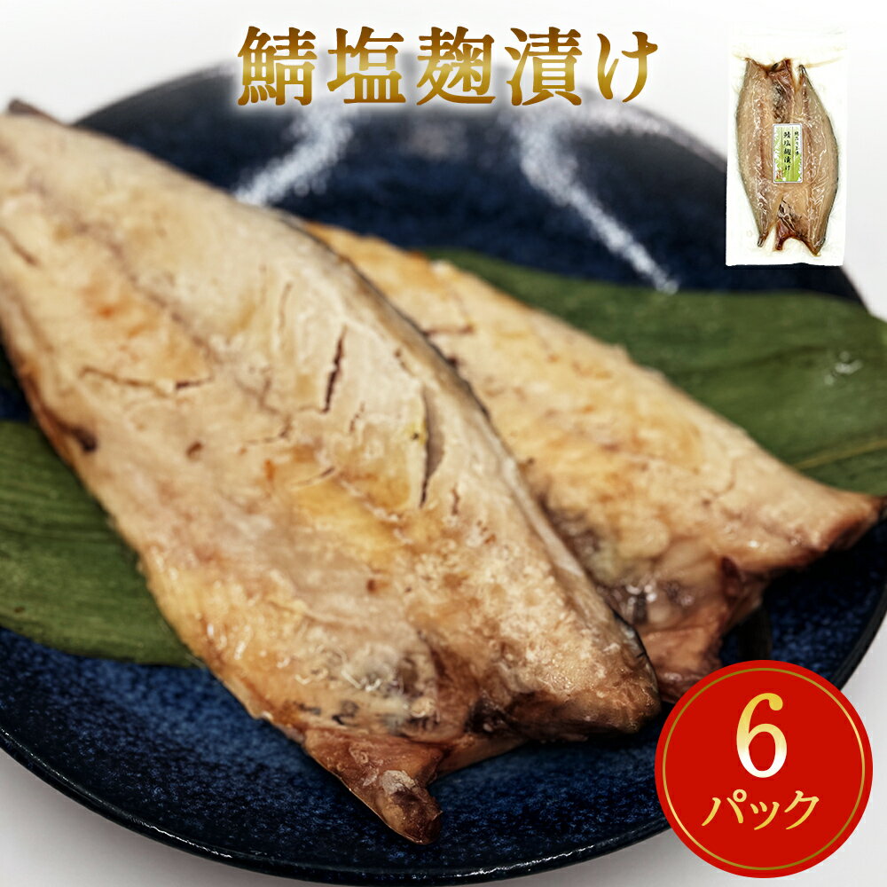 鯖 塩麹漬け 切身 12枚(2枚×6)冷凍 小分け 個包装 魚 切り身 焼き魚 焼魚 漬魚 お惣菜 宮城県 石巻市 簡単調理 さば サバ 塩こうじ 漬け 魚 熟成 青魚