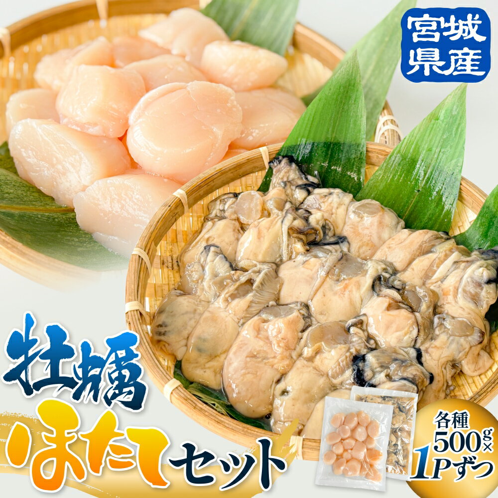 宮城県産 ホタテ 牡蠣 セット 牡蠣むき身 むき身 むき牡蠣 カキ オイスター 帆立 ほたて 濃厚 冷凍かき 宮城 冷凍 バラバラ冷凍 冷凍カキ かき 海鮮 魚介 貝類 海の幸 宮城県 石巻市 宮城 石巻