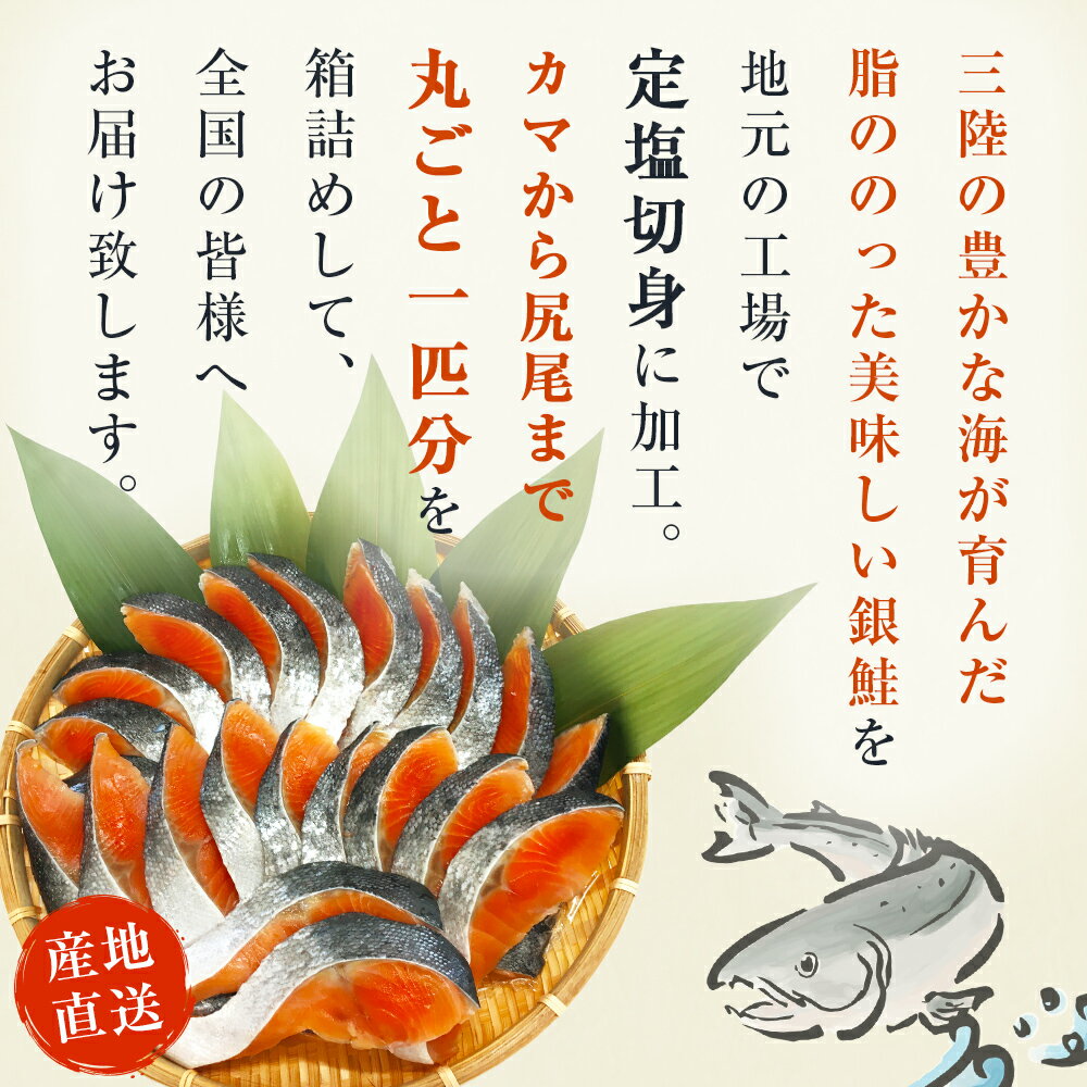 【ふるさと納税】【訳あり】 鮭 銀鮭 国産 鮭切身 1.8kg（1匹分）冷凍 不揃い ご家庭用 サーモン 塩鮭 しゃけ シャケ 焼き魚 宮城県 石巻市 数量限定