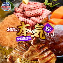 【ふるさと納税】 定期便 お肉屋さんのお肉の本気詰合せセット・松<全3回> 塩竈市 塩釜市