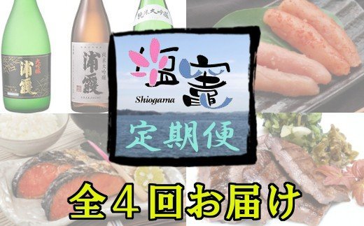 ＜定期便＞塩竈の地酒と海鮮・牛タン満喫セット　Dコース　【04203-0306】