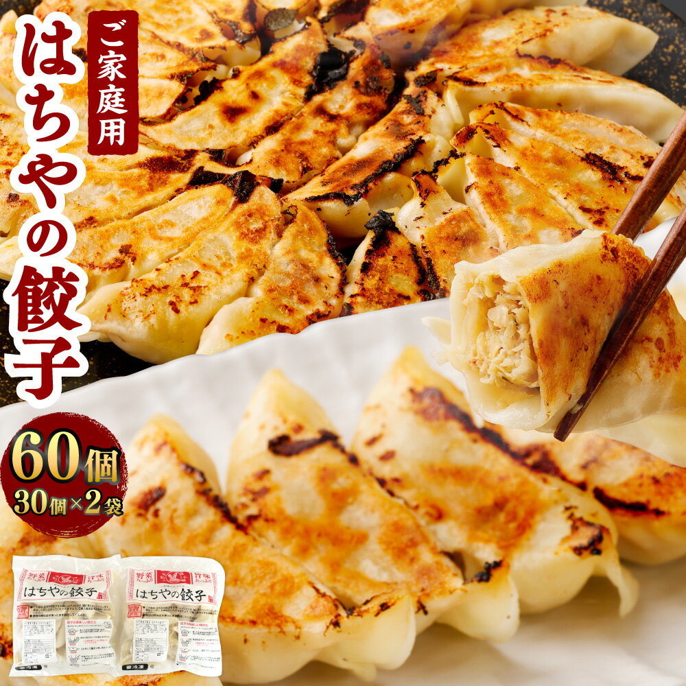 ご家庭用 はちやの餃子 大袋 合計60個 30個×2袋 [04203-0453] 餃子 ぎょうざ ギョウザ 食べ比べ 中華 惣菜 おつまみ おかず 惣菜 焼くだけ 簡単調理 中華 グルメ お取り寄せ 冷凍 送料無料