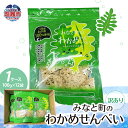 【ふるさと納税】訳あり みなと町の わかめせんべい ( 100g × 12袋 )1ケース 海鮮 せんべい 三陸産 海の幸 旨味 割れ ワカメ 小分け 塩竈 塩竈...