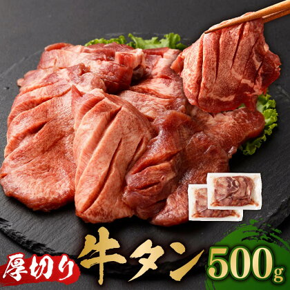 厚切牛タン 250g×2パック 合計500g 【04203-0696】 牛肉 お肉 厚切り タン 牛タン 焼き肉 バーベキュー 個包装 冷凍 塩竈市 宮城県