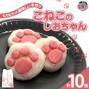 【ふるさと納税】こねこのしおちゃん 10個入 しおがま 塩竈市 塩釜市 生菓子 お菓子 猫 肉球 スイーツ 宮城 送料無料 ギフト 贈り物 プレゼント NEKO...