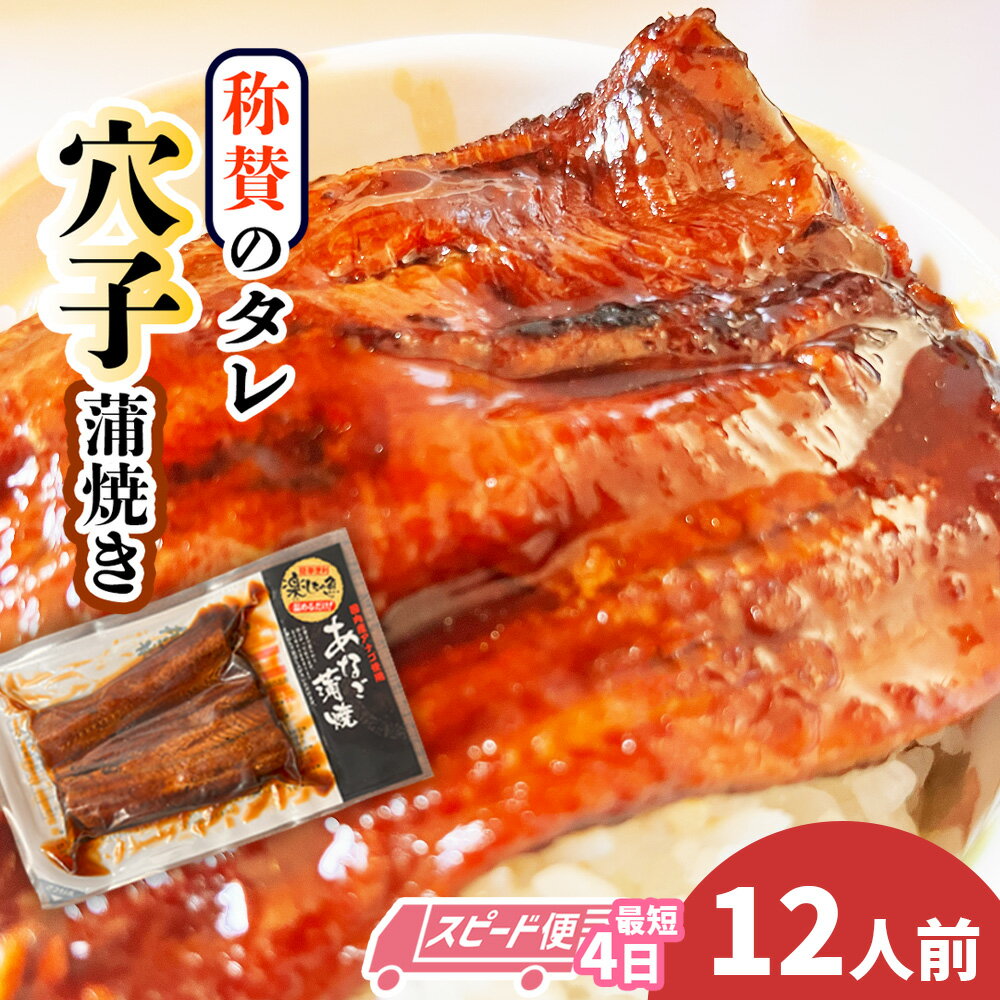【ふるさと納税】 スピード発送 最短4日 穴子 あなご 蒲焼き ハマる味! 秘伝のタレ! 選べる 12パック〜4パック 選べる定期便 2〜12回 冷凍 湯せん ...