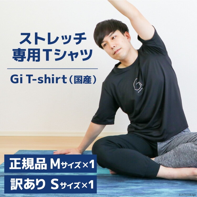 【ふるさと納税】【ストレッチ専用Tシャツ2枚】Gi T-shirt（国産）正規品Mサイズ・訳ありSサイズ＜Gi by OGATORE＞【宮城県気仙沼市】