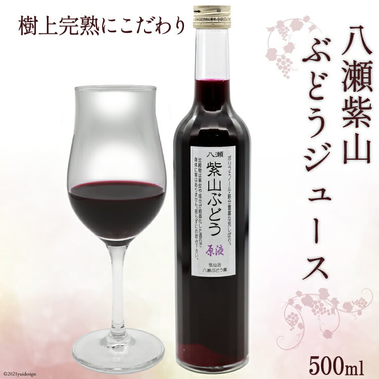 3位! 口コミ数「0件」評価「0」樹上完熟にこだわり 八瀬紫山 ぶどうジュース 500ml [八瀬ぶどう園 宮城県 気仙沼市 20562232] ブドウ 葡萄 100％ ジュ･･･ 