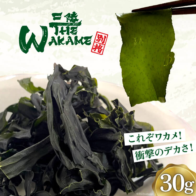 【ふるさと納税】カットわかめ 乾燥 三陸 TheWAKAME 30g 国産 簡単 料理 おかず ご飯 酢の物 味噌汁 サラダ / ムラカミ / 宮城県 気仙沼市