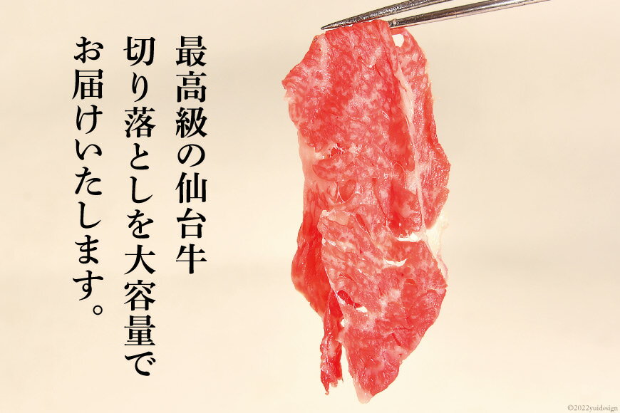 【ふるさと納税】定期便 肉 仙台牛 A5 切り...の紹介画像3