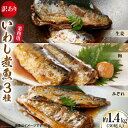 【ふるさと納税】訳あり 業務用 いわし煮魚 3種×10尾 計