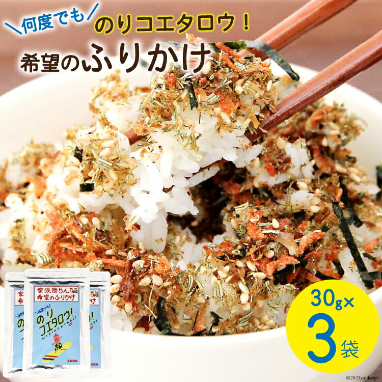 【ふるさと納税】 ふりかけ 家族団らん 希望のふりかけ のりコエタロウ！30g×3袋 [気仙沼市物産振興協..